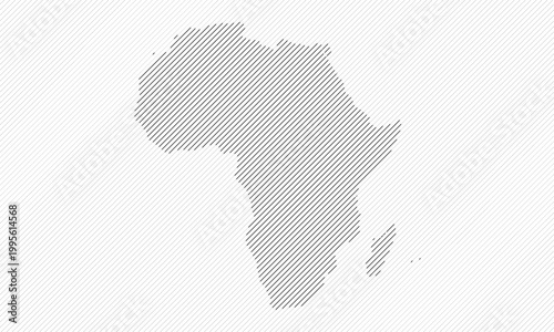 Diagonal line pattern with stylized Africa map background