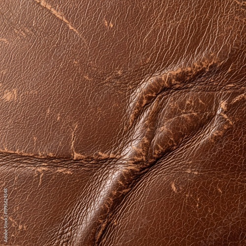 Brown leather texture close up background with natural rough luxury material pattern and surface detail