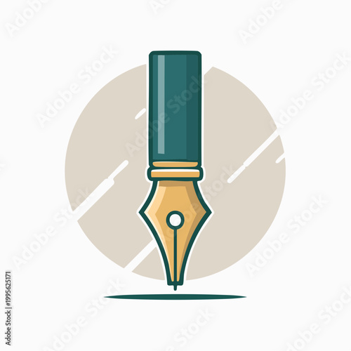 Fountain Pen Nib Illustration