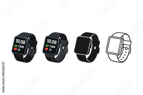 Smartwatch Collection Icons