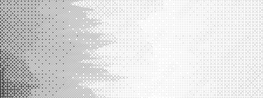 Obraz premium Black bg pixel with bitmap pattern and game bit for dither 8 background. Gradient technology horizontal and dot tile with spread grit and texture grunge illustration. Geometry video and template