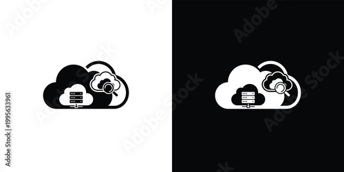 Black and white of a cat curled up sleeping on a laptop keyboard