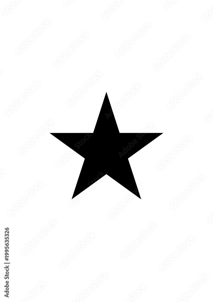 Obraz premium Black star shape icon