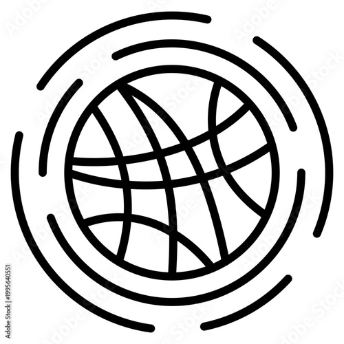 Genome Map Icon – Genetic Mapping Vector Symbol