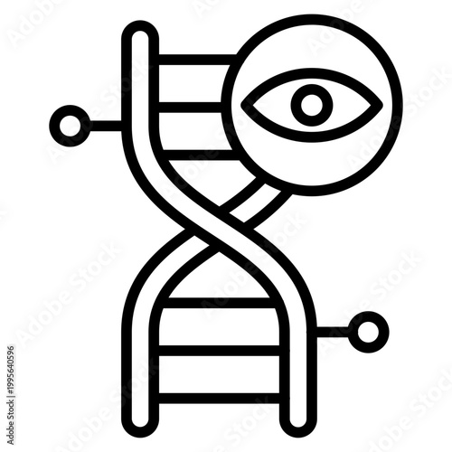 Gene Sequencing Icon – DNA Sequencing Vector Symbol