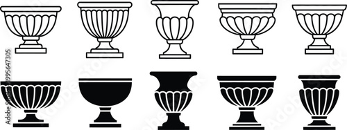 Black and white of stylized candlesticks with ornate flames and bases monochrome