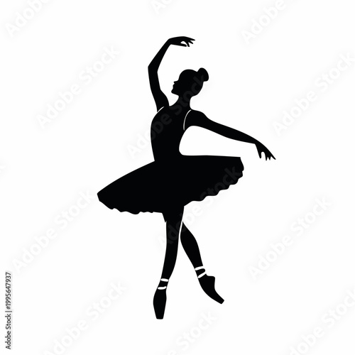 Silhouette of a Ballerina Dancing