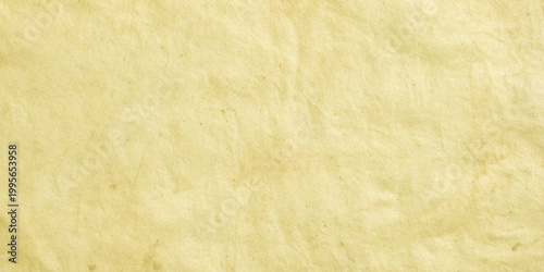 Yellow crumpled paper texture background with creases and folds vector illustration