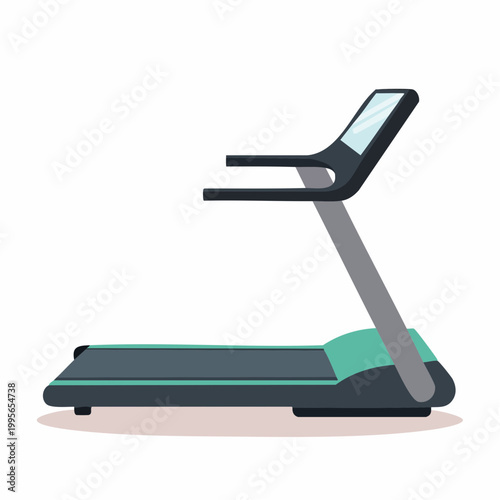 Modern Treadmill Illustration