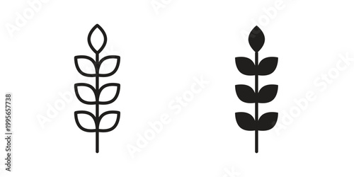Malt icon in line design. editable stroke icon vector. EPS10