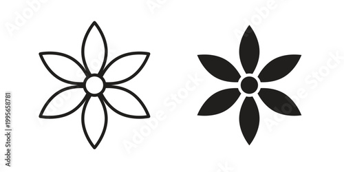 Neroli icon in line design. editable stroke icon vector. EPS10