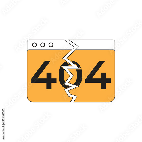 Network error 404 logo design