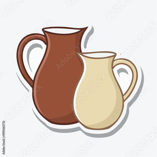 Two Ceramic Pitchers