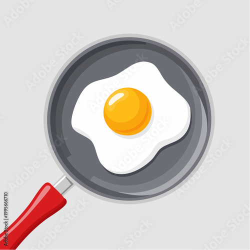 Fried Egg in Frying Pan