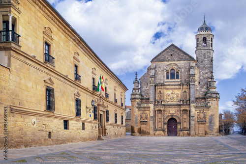 Photos View of Holy Chapel of the Saviour and Dean Ortega Palace in Ubeda, Spain