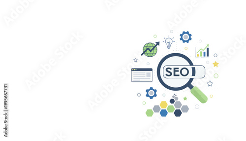 Search engine optimization SEO digital marketing concept