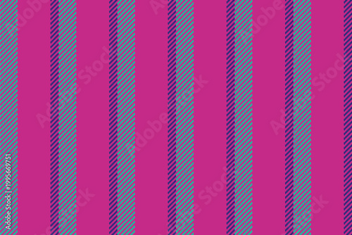 Dolourful vector pattern fabric, elegance texture lines seamless. Pinish background vertical textile stripe in pink and teal colors.