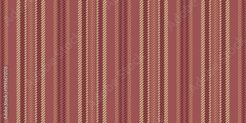 Duality vertical textile fabric, full pattern background seamless. Pandmade texture stripe vector lines in red and yellow colors.