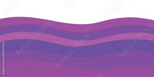 Abstract purple wavy lines background with decorative patterns and smooth curves
