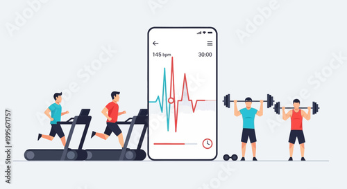 Fitness tracking on a mobile device.