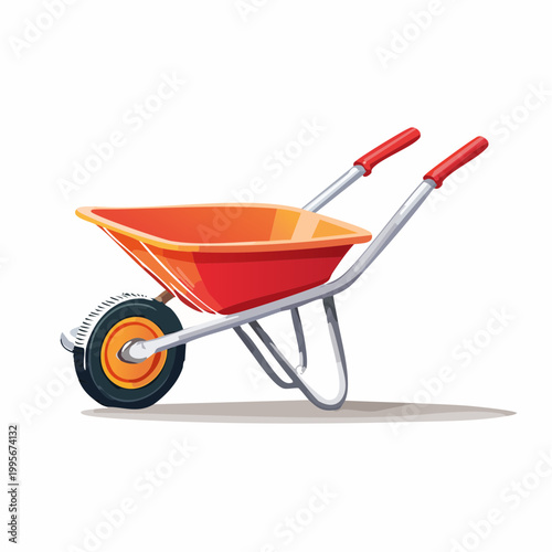Red Wheelbarrow Illustration