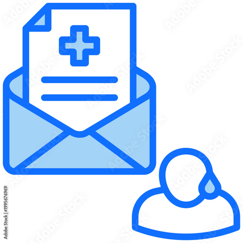 Sick Report Icon Vector Illustration For Design.