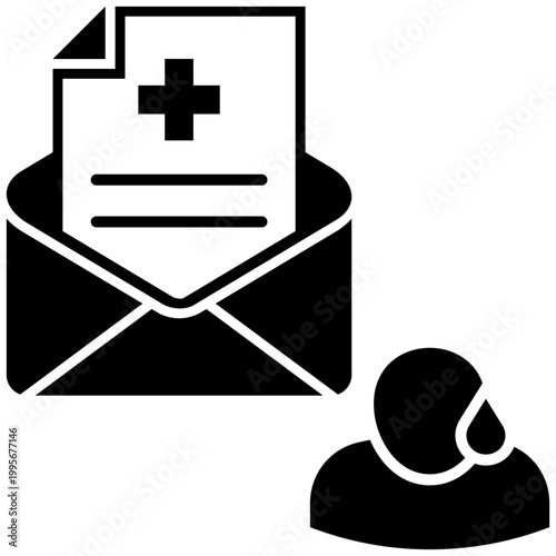 Sick Report Icon Vector Illustration For Design.