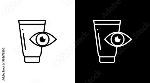 Eye Cream Icon Set Multiple Style Collection