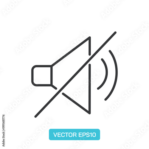Audio line Icons. Thin Line Symbol Elements Collection.