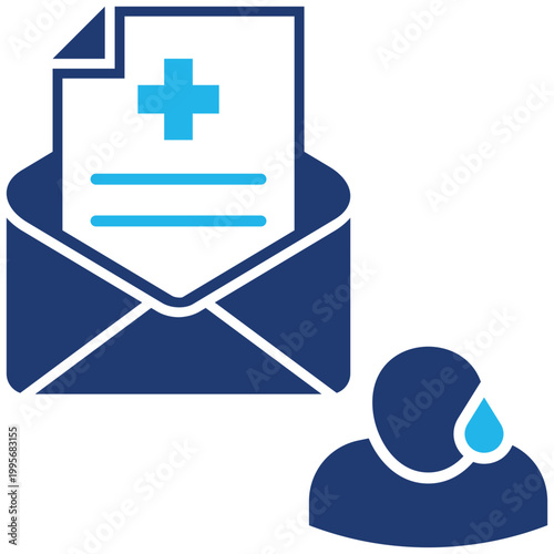 Sick Report Icon Vector Illustration For Design.