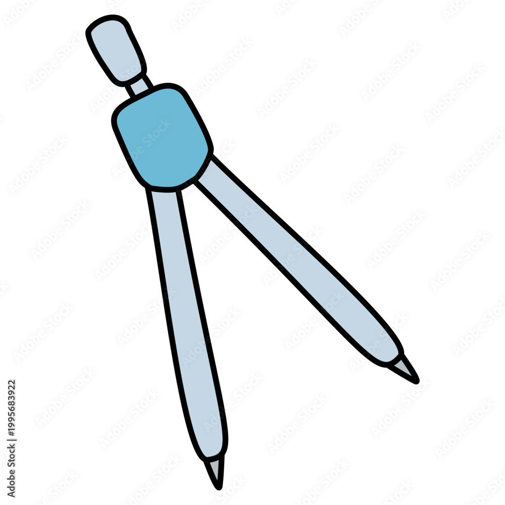 Obraz premium Illustration Compass