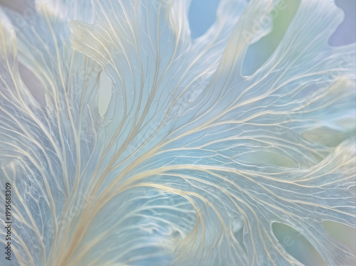 Abstract Wellness Background with Soft Blue Organic Texture