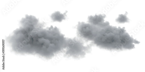 Foto Fluffy dark storm clouds floating in the sky