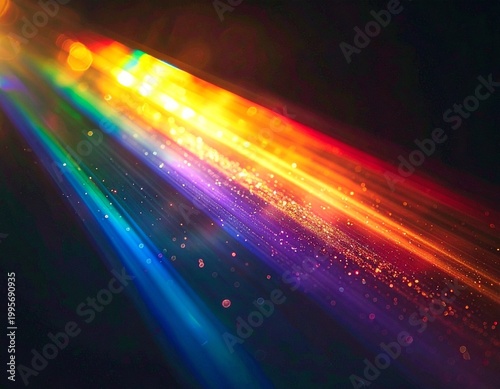 abstract background with colorful rainbow lights