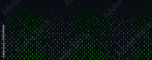 Electric Energy Icon Pattern Background Green Lightning Texturefor Speed Fast Charger Station. Current Charge Battery Digital Device BG, Charging Neon Light. Bolt Symbol Backdrop. Vector Illustration