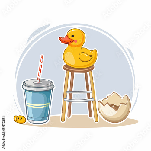 Rubber Duck and Soda