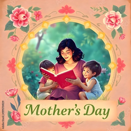 happy family on a beach