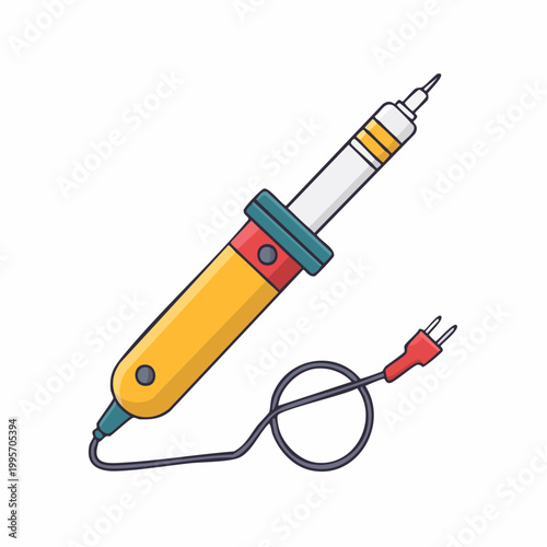 Soldering Iron Tool Illustration