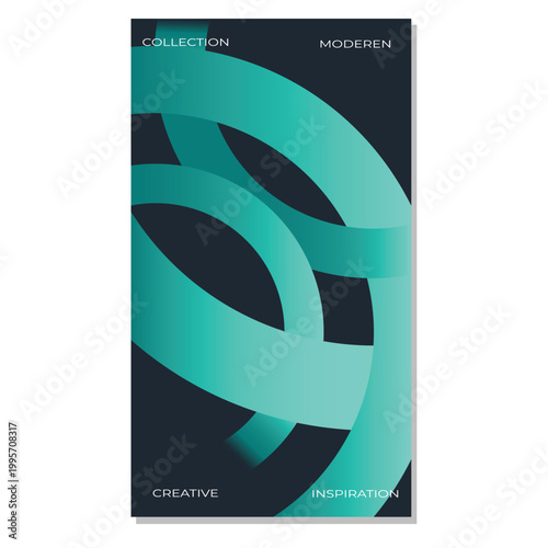 Abstract gradient poster background for branding and cover design moderen