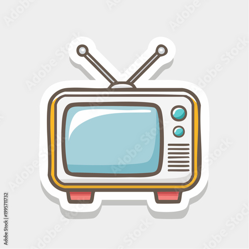Retro Television Icon