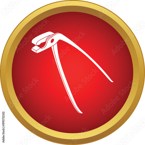 Forceps depicting tooth extraction, representing dental surgery and healthcare