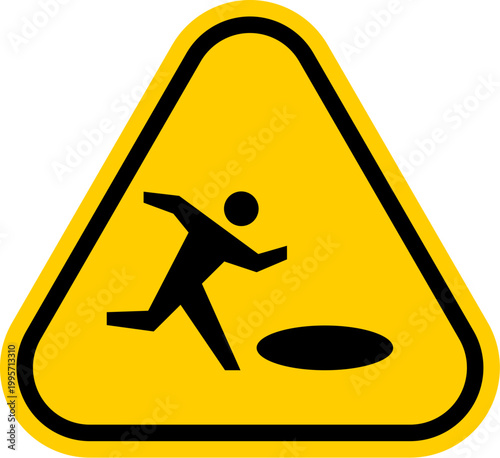 Open Pit Warning Sign