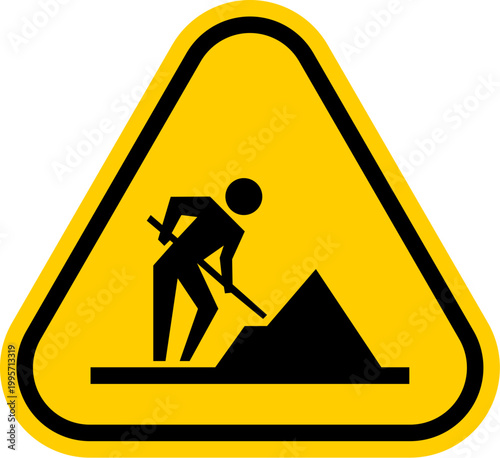 Men At Work Construction Warning Sign