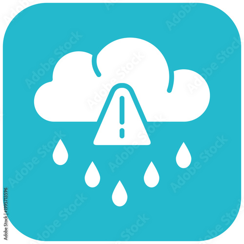 Cuadro en lienzo Acid Rain Icon