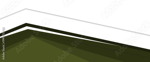 Abstract Military Olive Green Background with Chevron Lines and Geometric Shadow Layers, Modern Minimalist Vector Graphic Design for Banner, Footer, Copy Space, and Army Theme