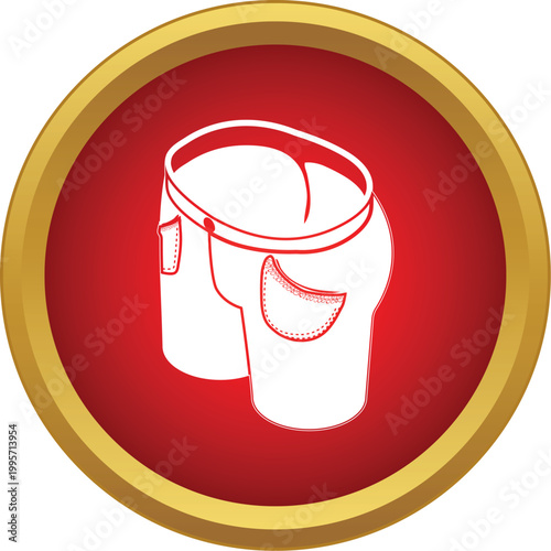 Denim jeans shorts with pockets presenting fashion and casual style icon