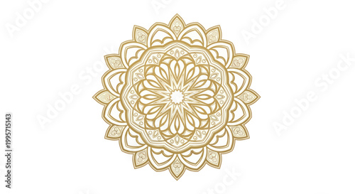 Golden Mandala Pattern