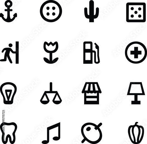 Everyday UI Icons Set – General Symbols Collection