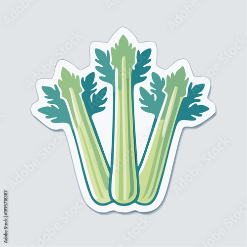 Illustration of Celery Stalks