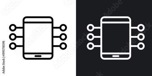 фотографія Content curation outlined icon vector collection.
